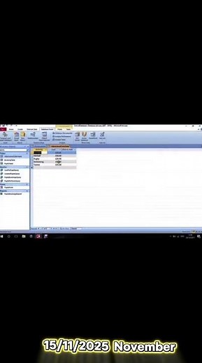 create a database using ms access