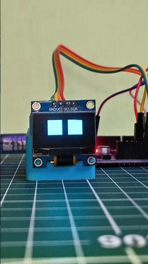 👀 DIY Arduino Project | Robo Eyes on OLED with Blinking#shorts #youtube #robot #arduino #diyprojects