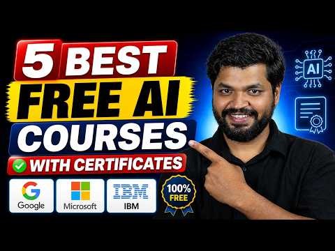 Top 5 Free AI Courses with Certificates | Learn AI from Google, Microsoft & IBM