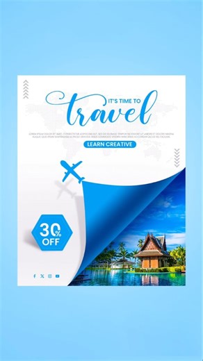 GATEWAY TO DESIGNING on Instagram: "Travel Poster design in Photoshop Video on YouTube Link in bio Follow for more Travel Poster design in Photoshop, Photoshop tutorials, modern poster, learn creative #posterdesign #Photoshop #Photoshop #learncreative"