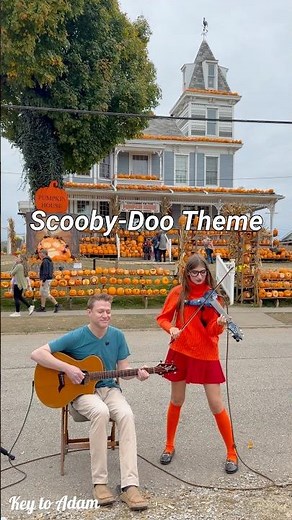 Scooby-Doo Theme on electric violin and guitar #scoobydoo #halloween #violin #music #guitar #shorts