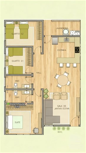🌿A simple and practical floor plan with an open living–dining area, a functional kitchen, one master bedroom, and two additional bedrooms arranged for comfort and privacy.💚 For inspiration ideas only. #DreamHouse #SmallHome #3bedrooms #floorplan🌿 🏡ℂ𝕣𝕖𝕕𝕚𝕥 𝕥𝕠 ℝ𝕚𝕘𝕙𝕥𝕗𝕦𝕝 𝕆𝕨𝕟𝕖𝕣💚. | Dream House