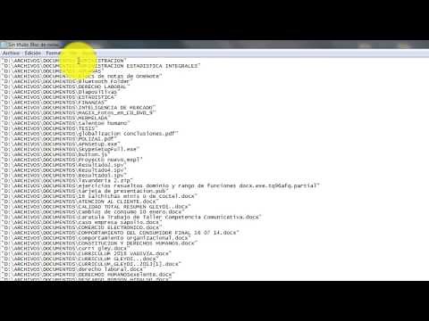 Windows: Aprende rapido a copiar nombres de archivos de una carpeta a txt.