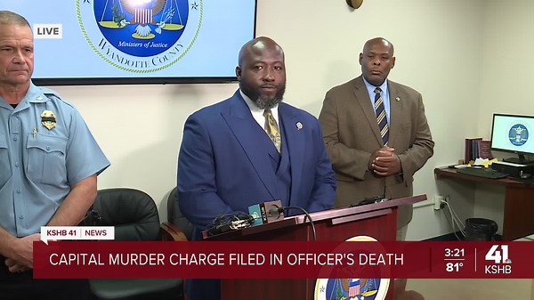 Wyandotte County DA files capital murder charges against suspect in KCKPD officer's death