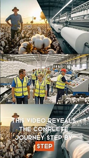 Cotton Farming to Fabric Production Full Process | Harvesting Ginning Spinning Weaving Explained