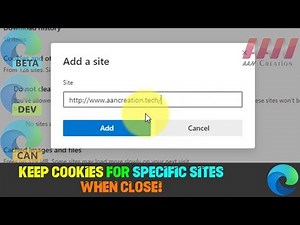 How to Keep Cookies for Specific Sites When Close Microsoft Edge Chromium