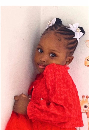 Adorable Baby Girl in Red Dress