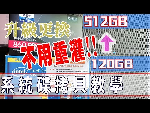 【HENG】無痛快速升級系統碟不重灌! SSD更換和系統轉移方法教學分享!