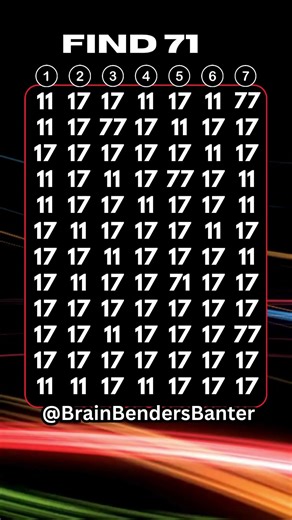 Test Your COGNITIVE Brain Skills With This FAST Number Game! #shorts