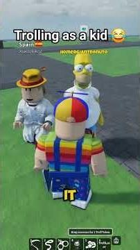 trolling as a kid in Roblox 😭 #roblox #funny #memes #trolling #gaming #troll