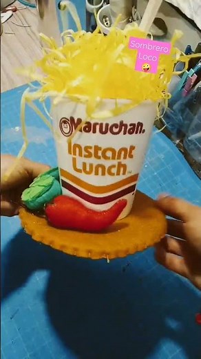 Sombrero Loco de Maruchan #manualidades #disfraz #sombreroparaniños