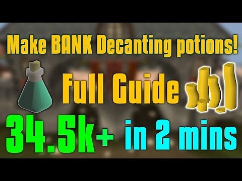 OSRS Full Guide: How to Decant potions for profit!