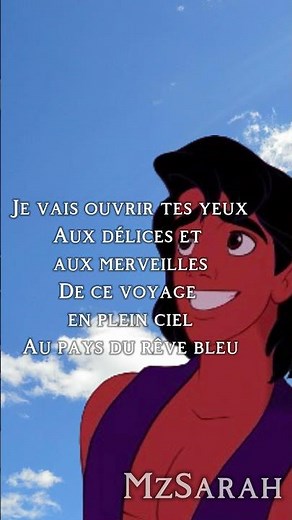 Aladdin ft Jasmine - Ce Rêve Bleu (Paroles) Shorts