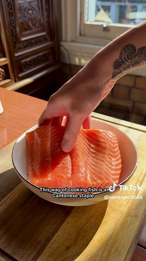 Cantonese Style Steamed Salmon Recipe