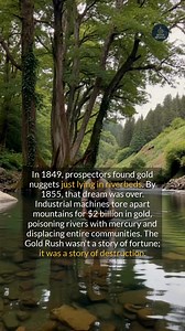 The California Gold Rush: a tale of fortune, innovation, and devastating consequences. #historyfacts #CaliforniaGoldRush #environmentalimpact #nativeamerican | Mind Sparks