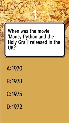 When did 'Monty Python and the Holy Grail' release in the UK?