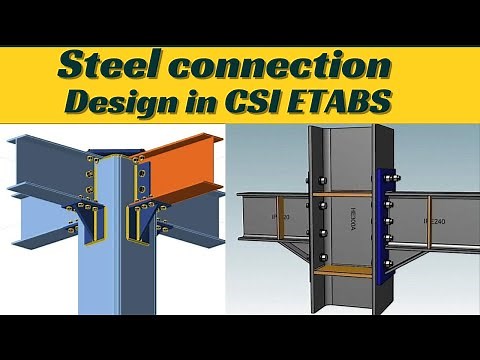 Steel connection design in CSI ETABS / base plate anchor bolt civil engineering