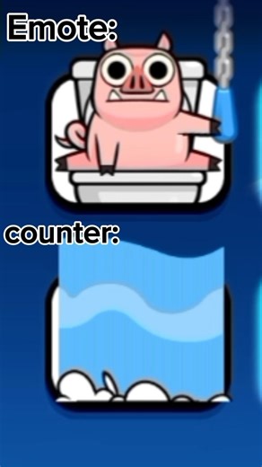 Emotes Vs Funniest Counter 🔥🤣🤯 #clashroyale #shorts