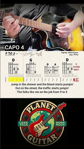 How to Play "9 TO 5" by Dolly Parton (Capo 4) | Absolute Beginner Guitar Play-Along + TAB & Lyrics