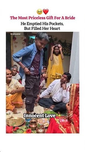 The Most Priceless Gift For A Bride💖 | He Emptied His Pockets, But Filled Her Heart🥹 #Shorts #love