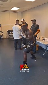 Elvis Ahorgah 'Soldier Boxer' final touches before he climbs up the ring to face Tyler Denny for 10rounds Super middleweight contest #soldier #elvis #tyler #uk #boxer | Oneboxinglife