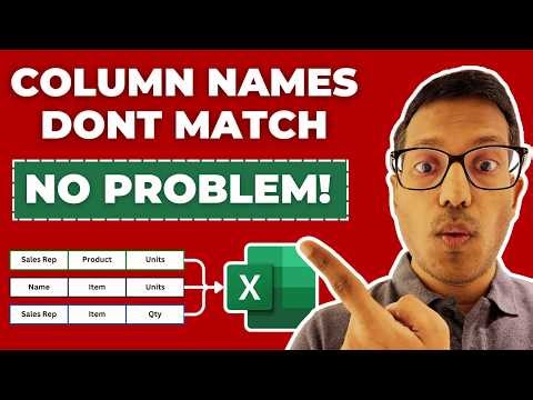 Combine CSV Files Even When Column Headers Don't Match (Power Query Trick)
