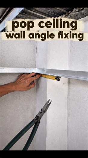 Pop ceiling wall angle fixing idea #shortsvideo