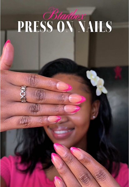 Beautiful Pastel French Press-On Nails in 25 Minutes