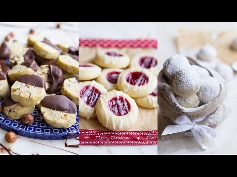 Easy Shortbread Butter Cookies (One Recipe THREE Ways) - Hot Chocolate Hits