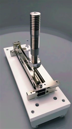 Linear Actuator in Motion | Threaded Rod & Slider Animation #shorts #engineering #mechanical