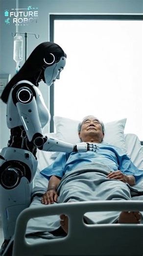 AI Robot Caring for Elderly Patient 🤖❤️🏥 | Future Healthcare Technology #shorts