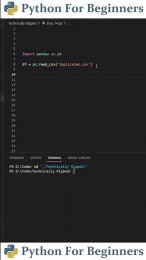 How To Remove Duplicate Rows In A CSV With Pandas | Python For Beginners