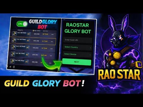 GUILD GLORY BOT FREE 😱 | NEW GUILD GLORY BOT OB52 😎 | FREE FIRE GUILD GLORY BOT🗿 | @RaoStarrr