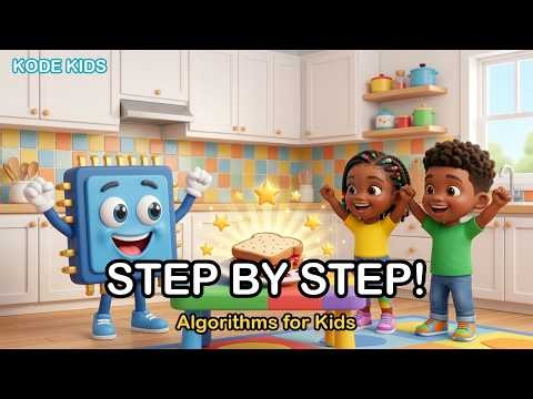 Step by Step! 🥪 Algorithms for Kids (First, Then, Next) | Kids Song | Kode Kids