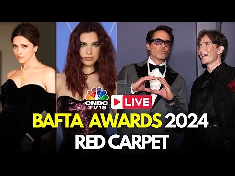 BAFTA 2024 LIVE: British Academy Film Awards Red Carpet | Oppenheimer | Deepika | Dua Lipa | IN18L