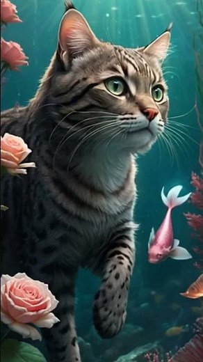 “The Ocean’s Kindness” | Mermaid Cat #mermaidcat #catstory #kids #oceanmagic #animatedstory