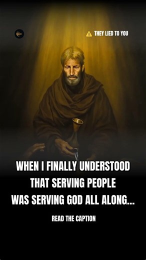 When I finally understood that serving people was serving God all along...