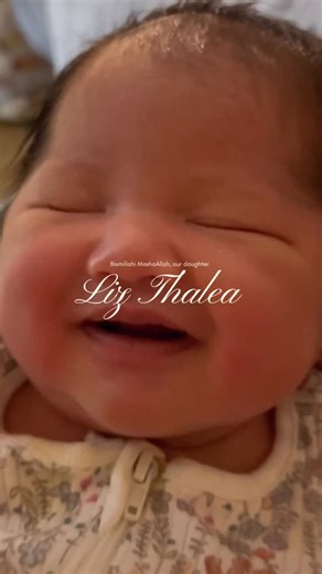 @tahaneeshauki on Instagram: "Bismillahirrahmanirrahim, Alhamdulillah ‘ala kulli hal wa ni’mah With gratitude to Allah and as it is sunnah to name your child on day 7 of life, we lovingly introduce our second born, our daughter, abang leon’s little doa, Liz Thalea 🤎🤲🏻💫 A name that reflects gentle growth and grace, and our doa that she flourishes under Allah’s mercy. We hope that she grows in iman, good character, and barakah, and becomes a source of goodness in th