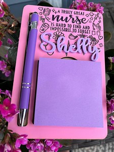 Personalized Nurse Sticky Note Holder: Engraved Gift - Etsy