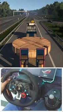 High-Tech Cargo Almost Crashed 😱 | ETS2 Logitech G29 Realistic Driving #logitechg29#gamingshorts#g29