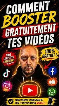 🔥 COMMENT BOOSTER GRATUITEMENT DES VIDÉOS SUR YOUTUBE ?! 😳 #shorts
