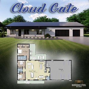 Cloud Gate Barndominium Plan: Modern Farmhouse, 2275 SF (PDF Download) - Etsy Canada