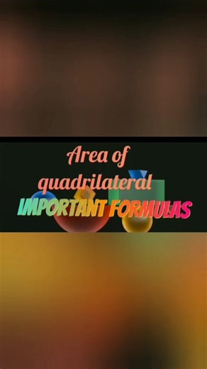 Area of Quadrilateral Formulas