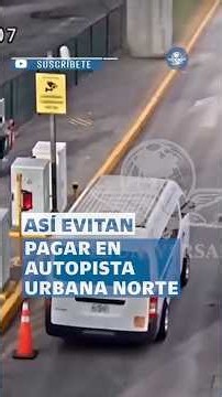 Captan nuevo truco para evadir el pago en la Autopista Urbana Norte #shorts