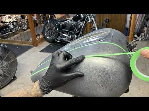 Custom Harley Davidson Cholo Style, Custom Paint using LiME LiNE