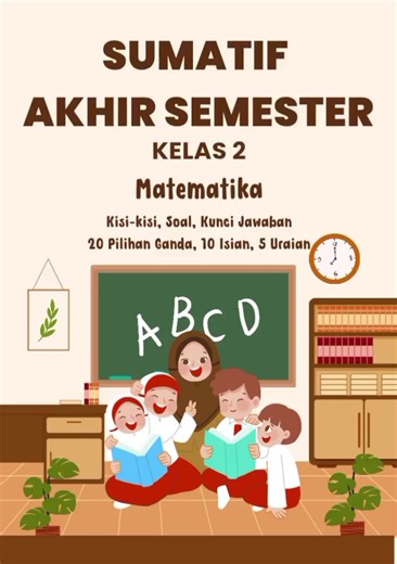 Soal Sumatif Akhir Semester 2 Matematika Kelas 2 SD