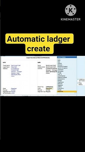 how to create automatic ladger in tally prime #shorts #shortvideos