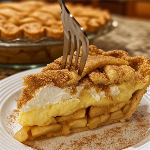 Snickerdoodle Cream Cheese Apple Pie 🍎✨ Sweet, creamy, and cinnamon-kissed — this pie is the perfect cozy dessert for any season. With layers of tender cinnamon apples, silky cream cheese filling, and a buttery snickerdoodle crust, every bite melts in your mouth! Ingredients: 2 pre-made pie crusts (9-inch) 4 medium apples, peeled, cored, and sliced (about 4 cups) 1 tbsp lemon juice ½ cup brown sugar 1 tsp cinnamon 1 tbsp butter 1 cup cream cheese, softened ½ cup granulated sugar 1 egg 1 tsp van