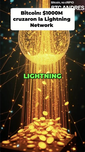 ¡Bitcoin hace historia! La Lightning Network supera los mil millones de dólares en transacciones mensuales. ¡La adopción sigue creciendo! #Bitcoin #LightningNetwork