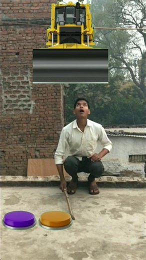 I Jump on button to Tractor , Jcb , Bulldozer , truck #shorts​